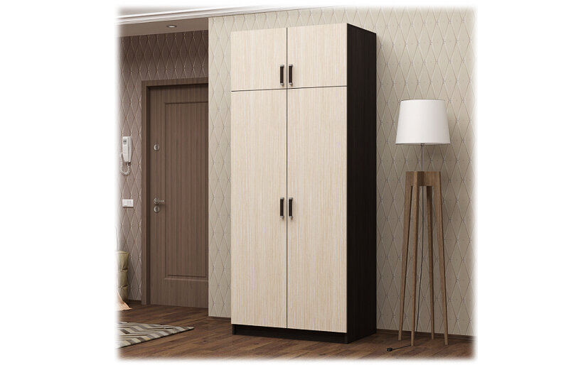 Шкаф Двухстворчатый С Перегородкой 