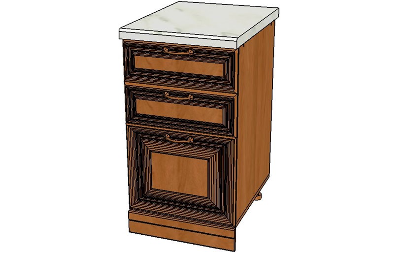 Стол Рабочий 3 Ящика «Сан-Марино №22» 